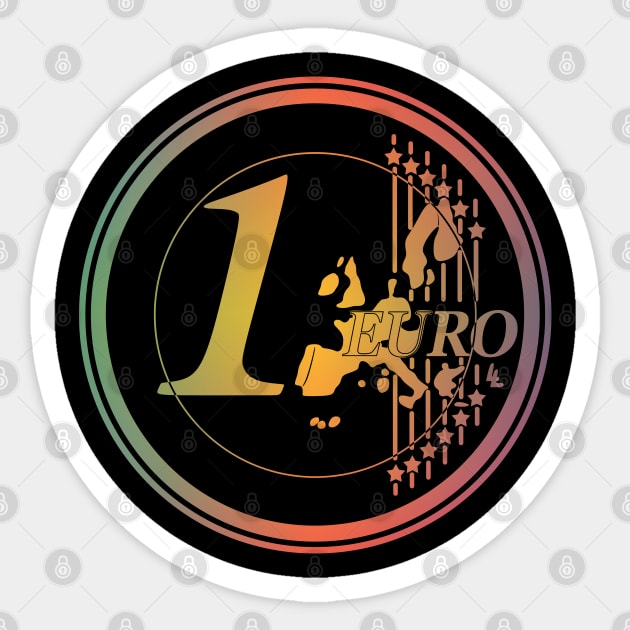 One Euro Coin Sticker by Surrealcoin777